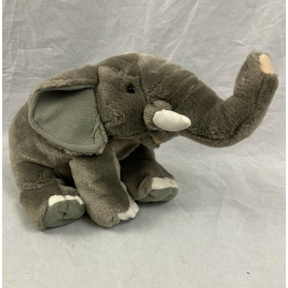 Wild Republic WWF Adoption Gray Elephant 2016 Plush Stuffed Animal 8.5 inch